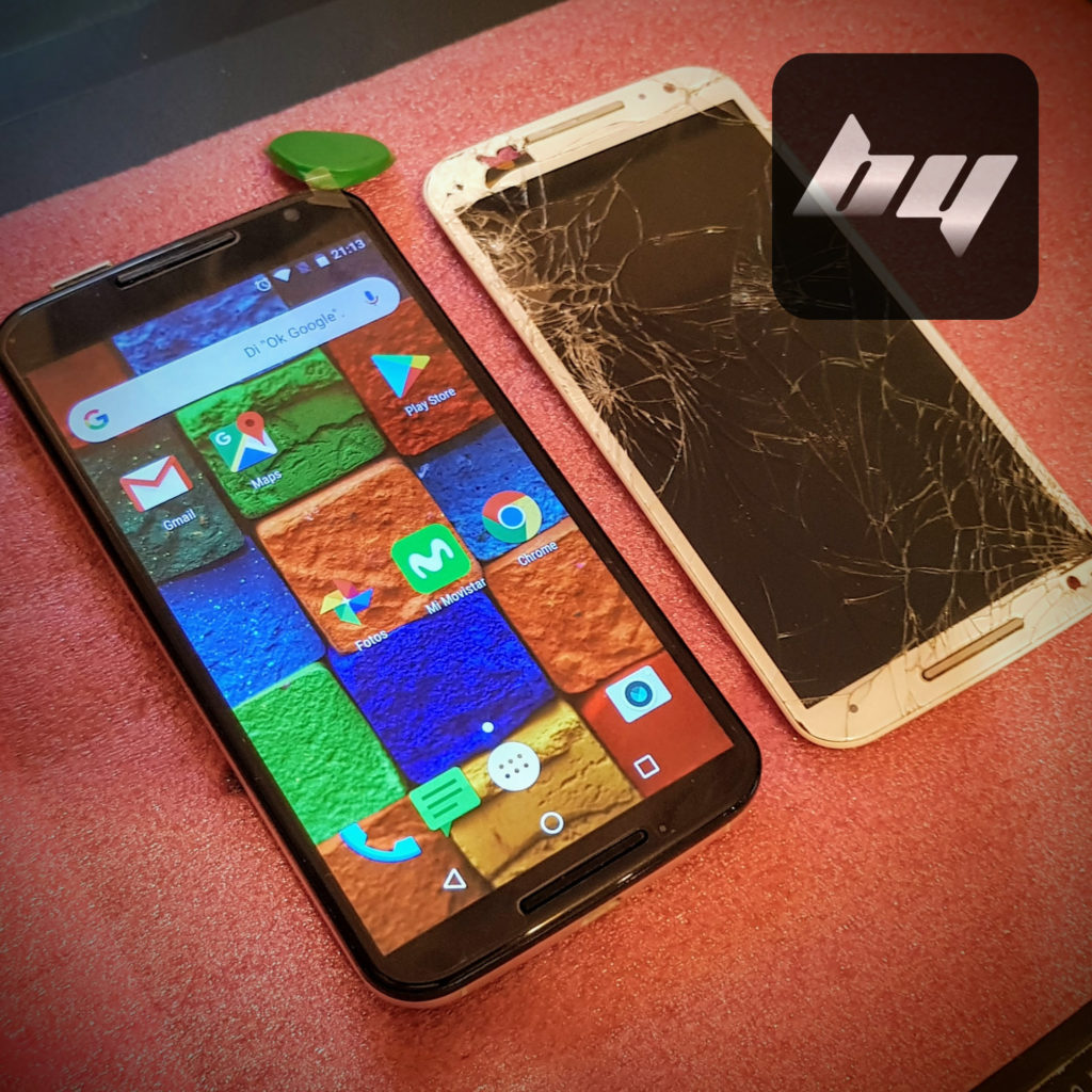 Cambio de pantalla en Motorola con pantalla rota